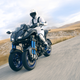 Illustration for article titled The Freakish 3-Wheel Yamaha Niken Sportbike Looks Unbelievable